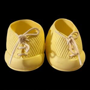 Ideal Nursery Vintage Yellow Doll Shoes Fits 16” Cabbage Patch Kids